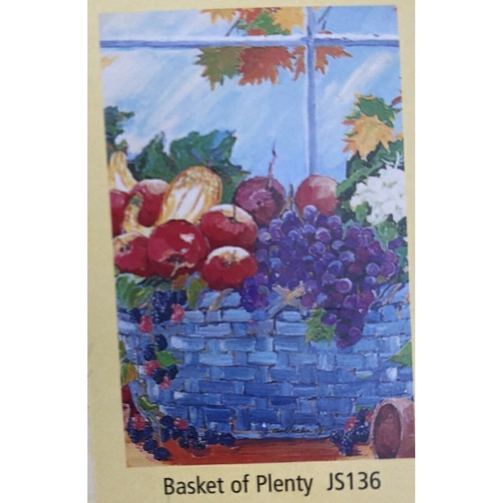 Toland Standard Size Garden Art Flag‎ Basket Plenty